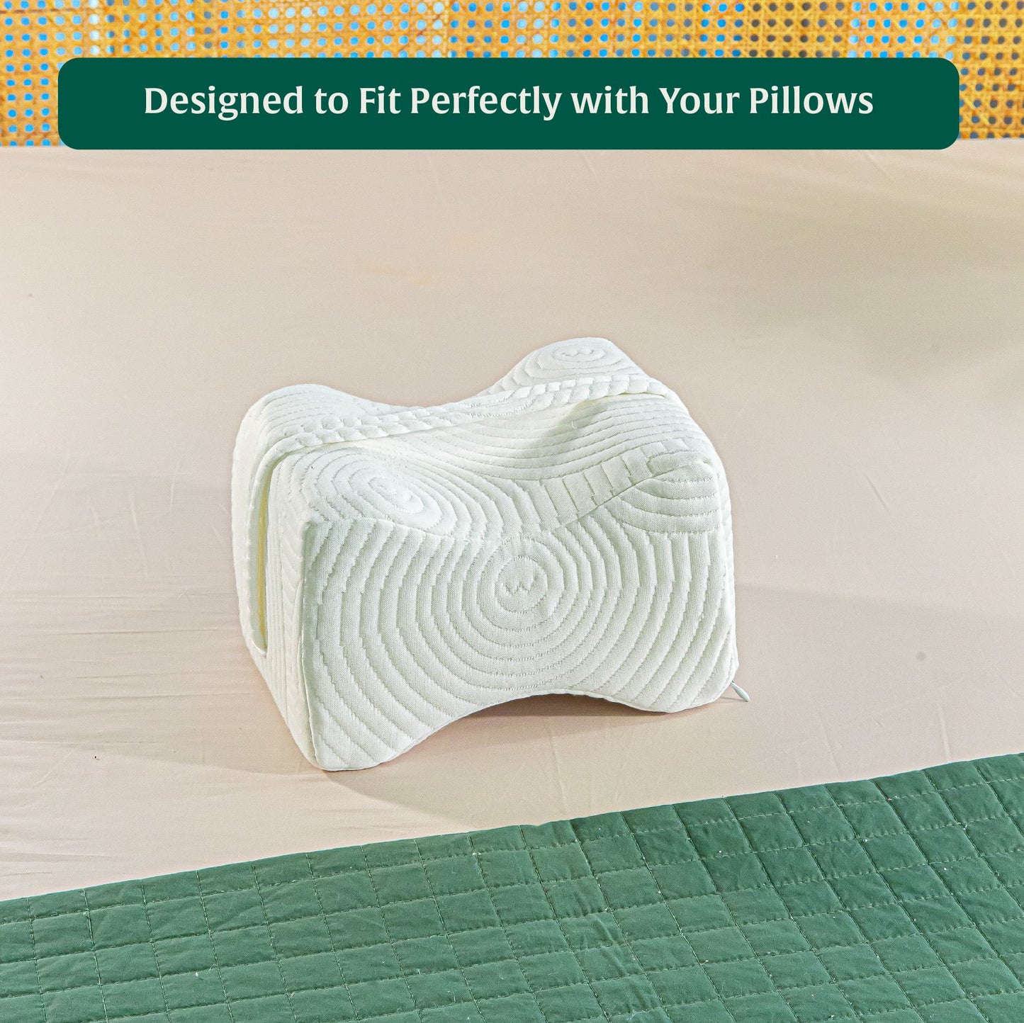 SecureComfort Knee Rest Pillow Cover Only - The White Willow