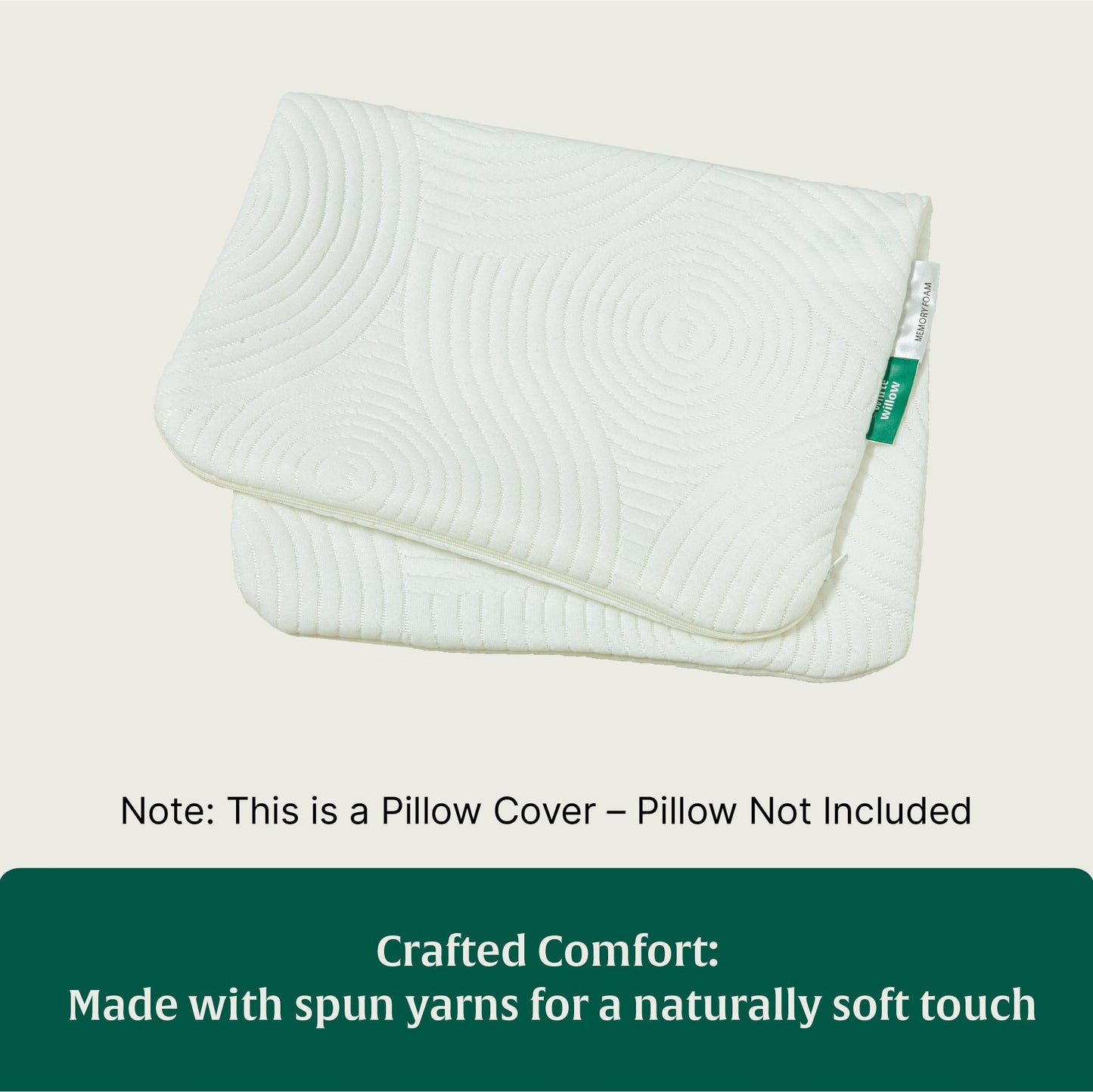 SecureComfort Knee Rest Pillow Cover Only - The White Willow