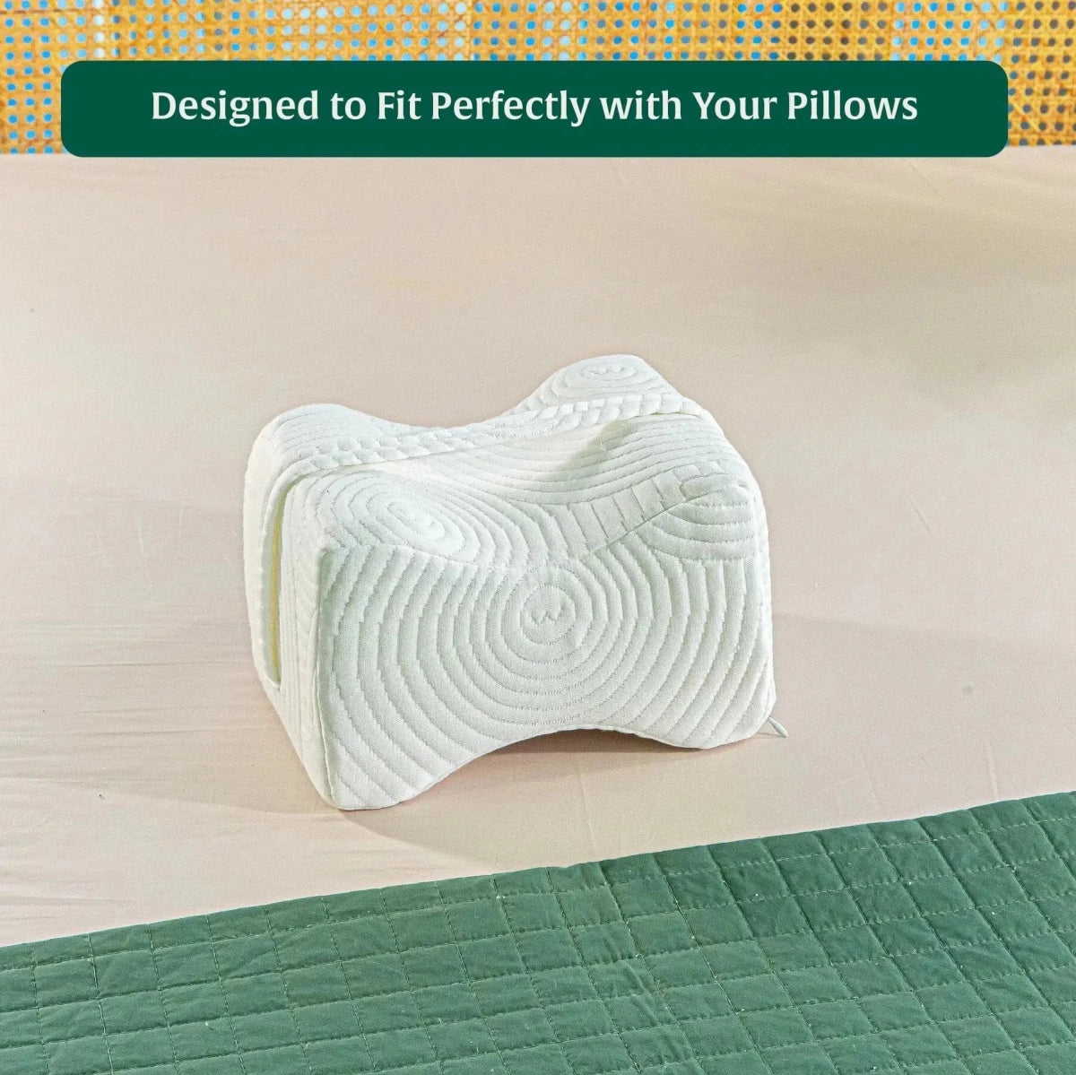 SecureComfort Knee Rest Pillow Cover Only - Pillow Cover - The White Willow