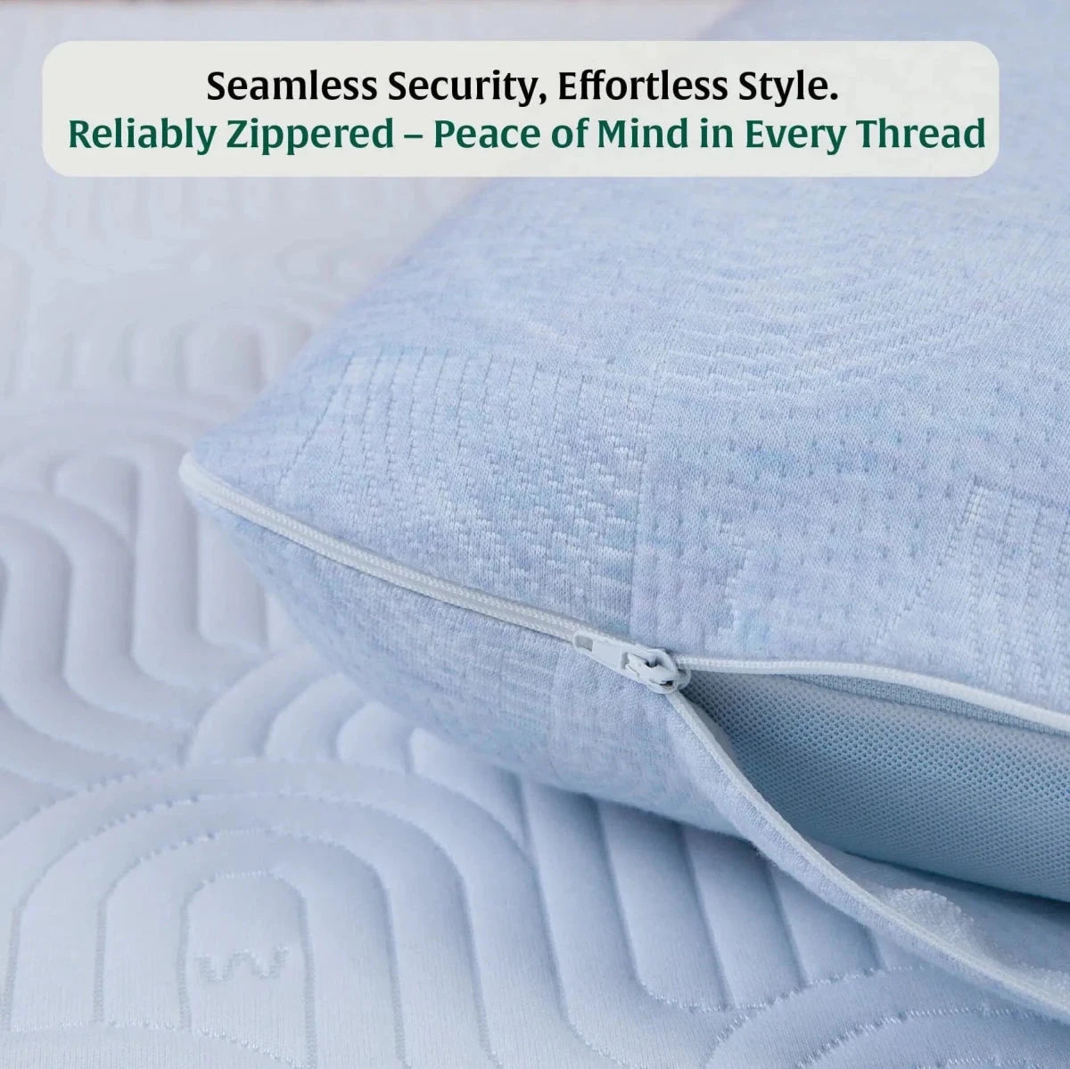 SecureComfort Knee Rest Pillow Cover Only Pillow Cover The White Willow 