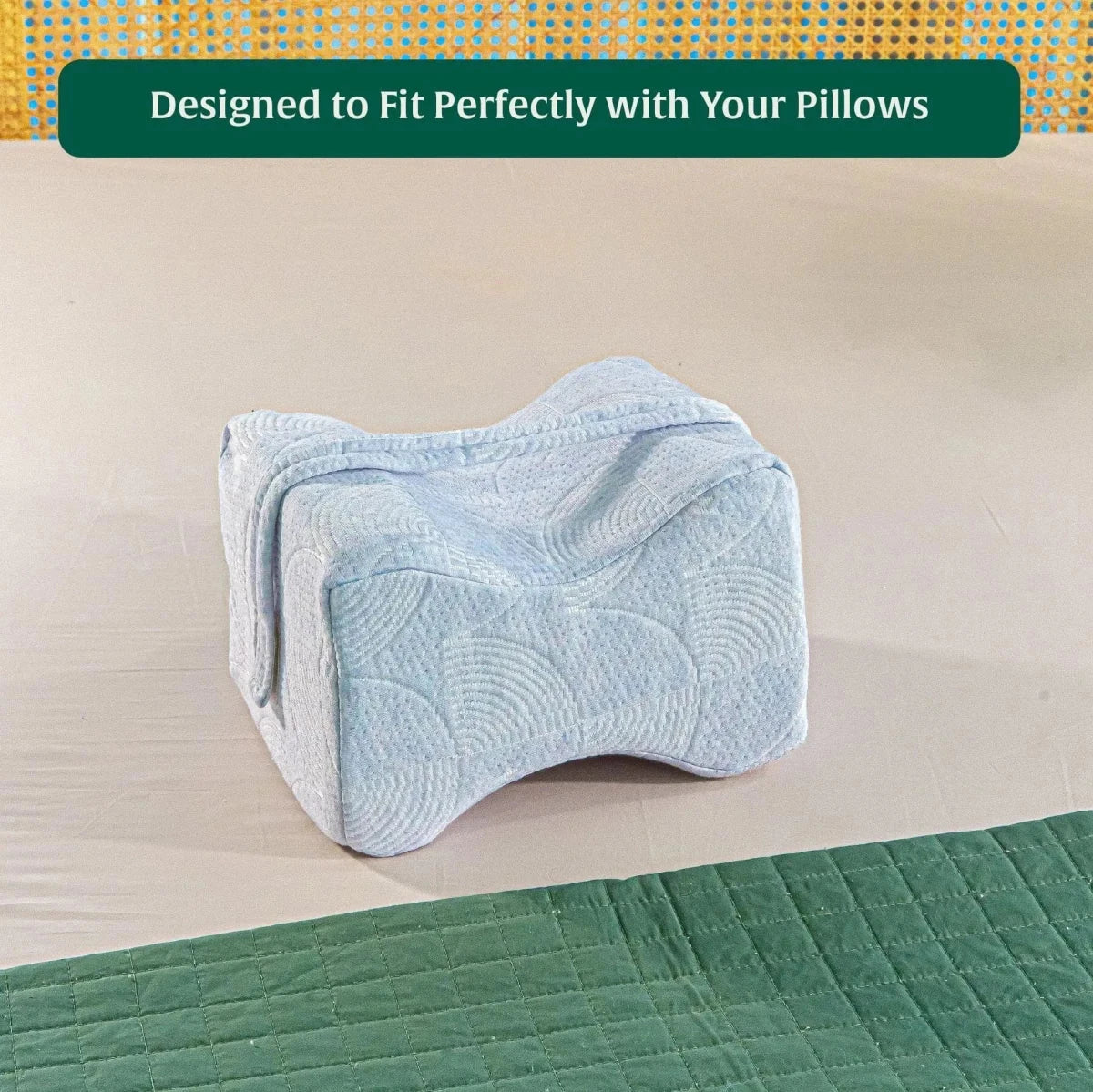 SecureComfort Knee Rest Pillow Cover Only Pillow Cover The White Willow 