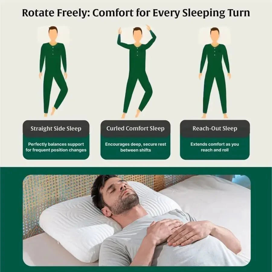 SereneSleeper Rest Easy Comfort Pillow Contour Pillow The White Willow 