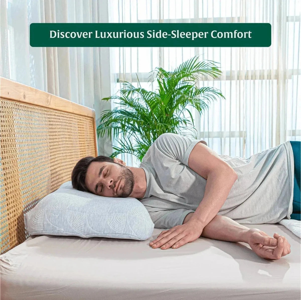 SereneSleeper Rest Easy Comfort Pillow Contour Pillow The White Willow 