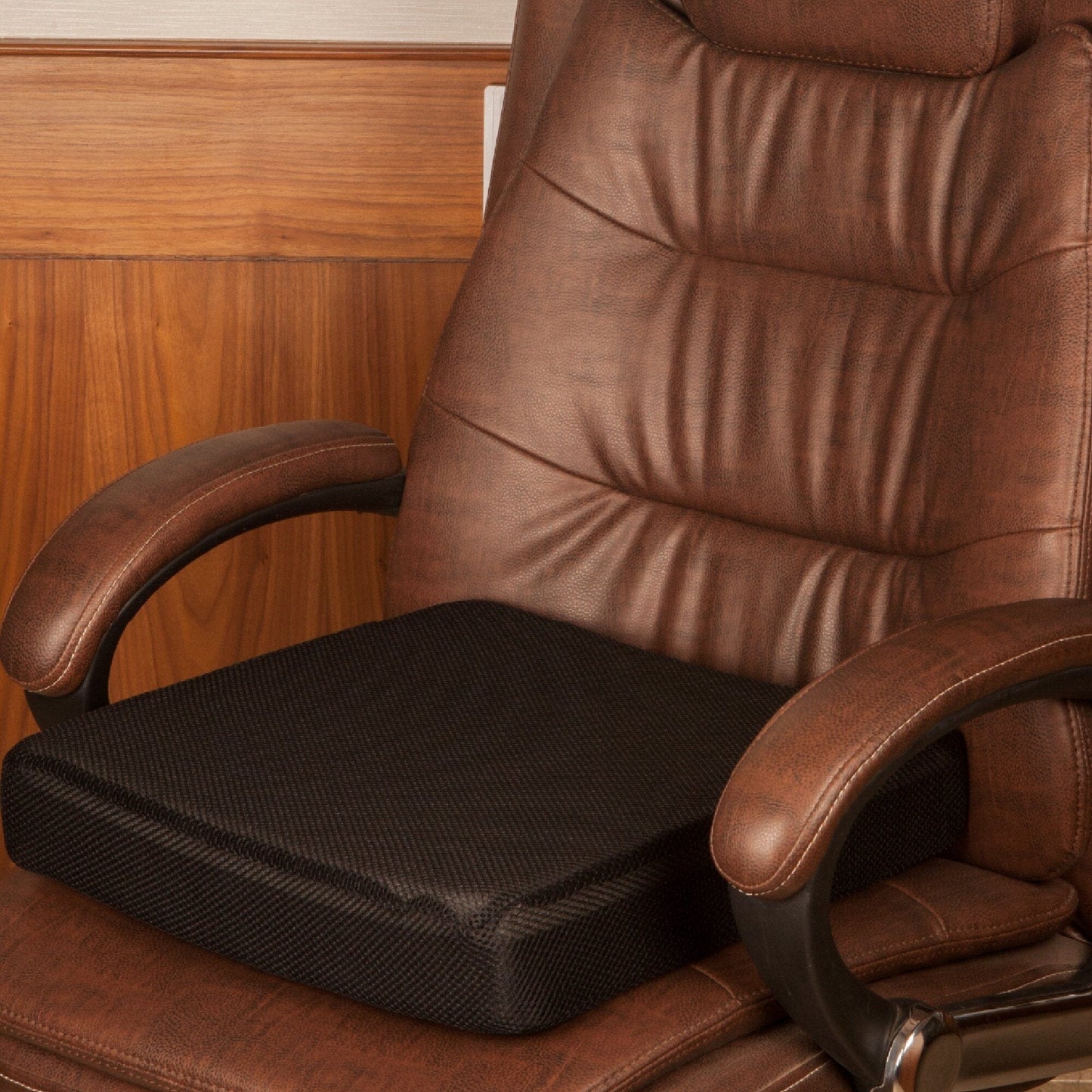 Serenity - Work From Home Combo - Slim Lumbar Back Seat Cushion & Indoor Square Seat Cushion- 16" x 16" - Medium Firm Combo-Back-Seat The White Willow 