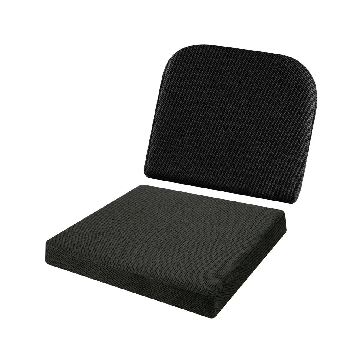Serenity - Work From Home Combo - Slim Lumbar Back Seat Cushion & Indoor Square Seat Cushion- 16" x 16" - Medium Firm Combo-Back-Seat The White Willow 