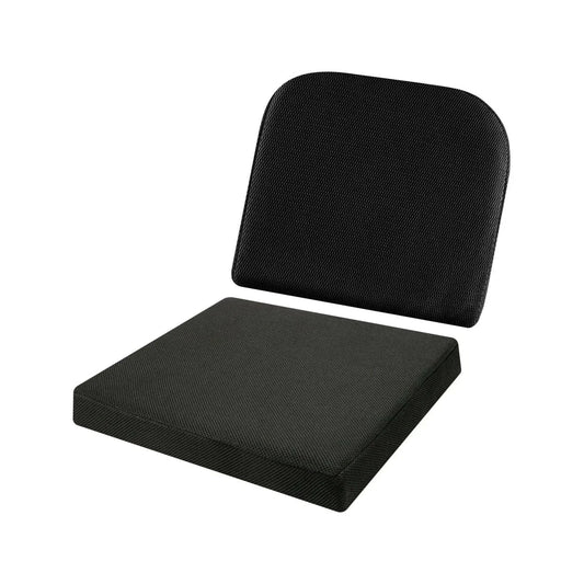 Serenity - Work From Home Combo - Slim Lumbar Back Seat Cushion & Indoor Square Seat Cushion- 16" x 16" - Medium Firm Combo-Back-Seat The White Willow 
