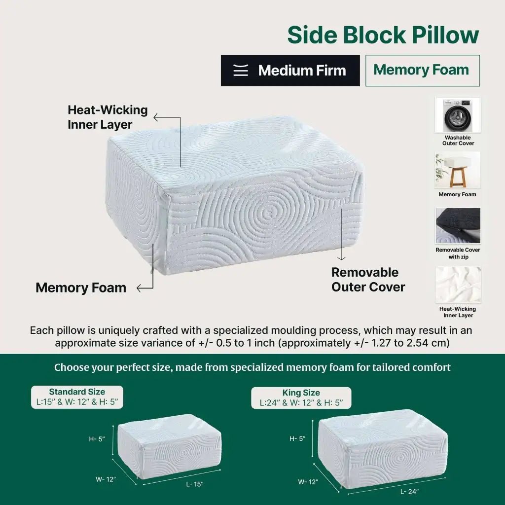 Side Sleeper Pro Pillows - Speciality Pillow - The White Willow