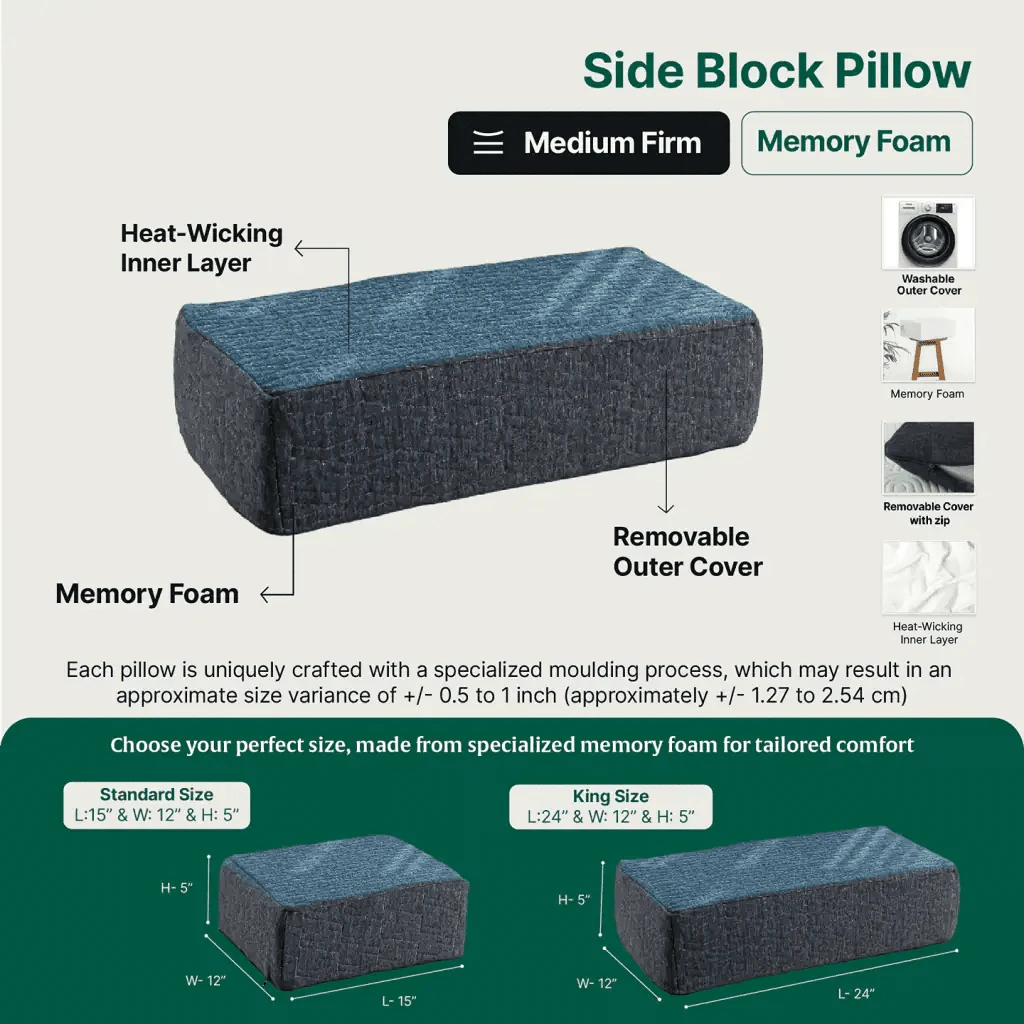 Side Sleeper Pro Pillows Speciality Pillow The White Willow 