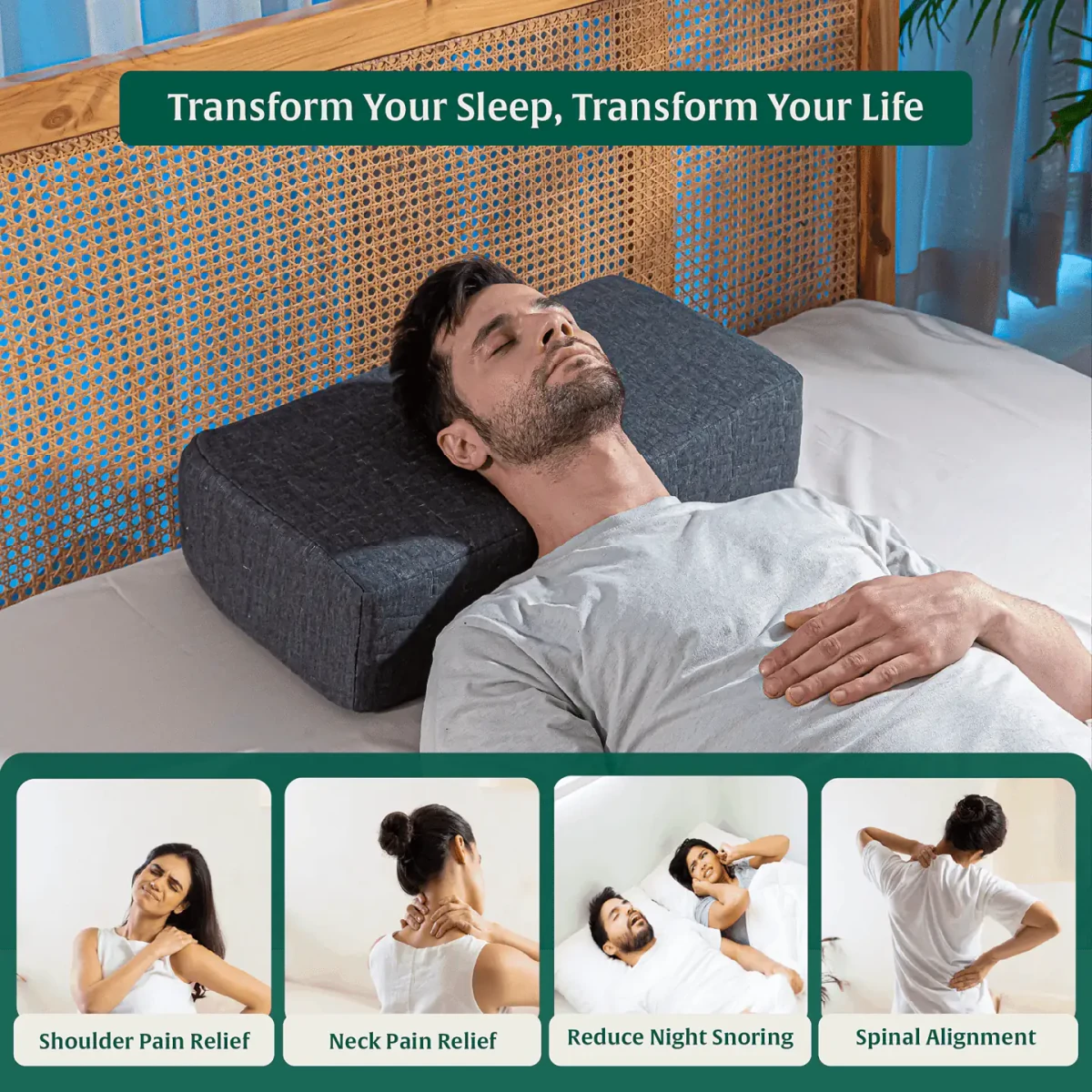 Side Sleeper Pro Pillows - Speciality Pillow - The White Willow