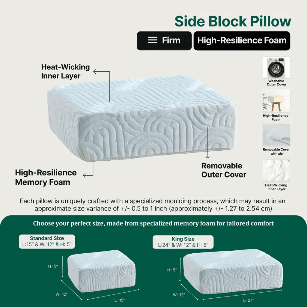 Side Sleeper Pro Pillows Speciality Pillow The White Willow 