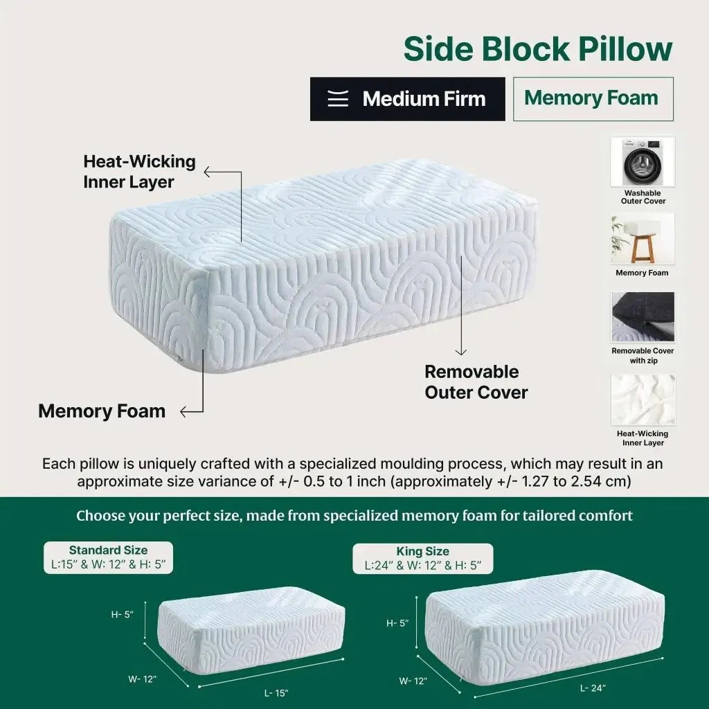 Side Sleeper Pro Pillows Speciality Pillow The White Willow 