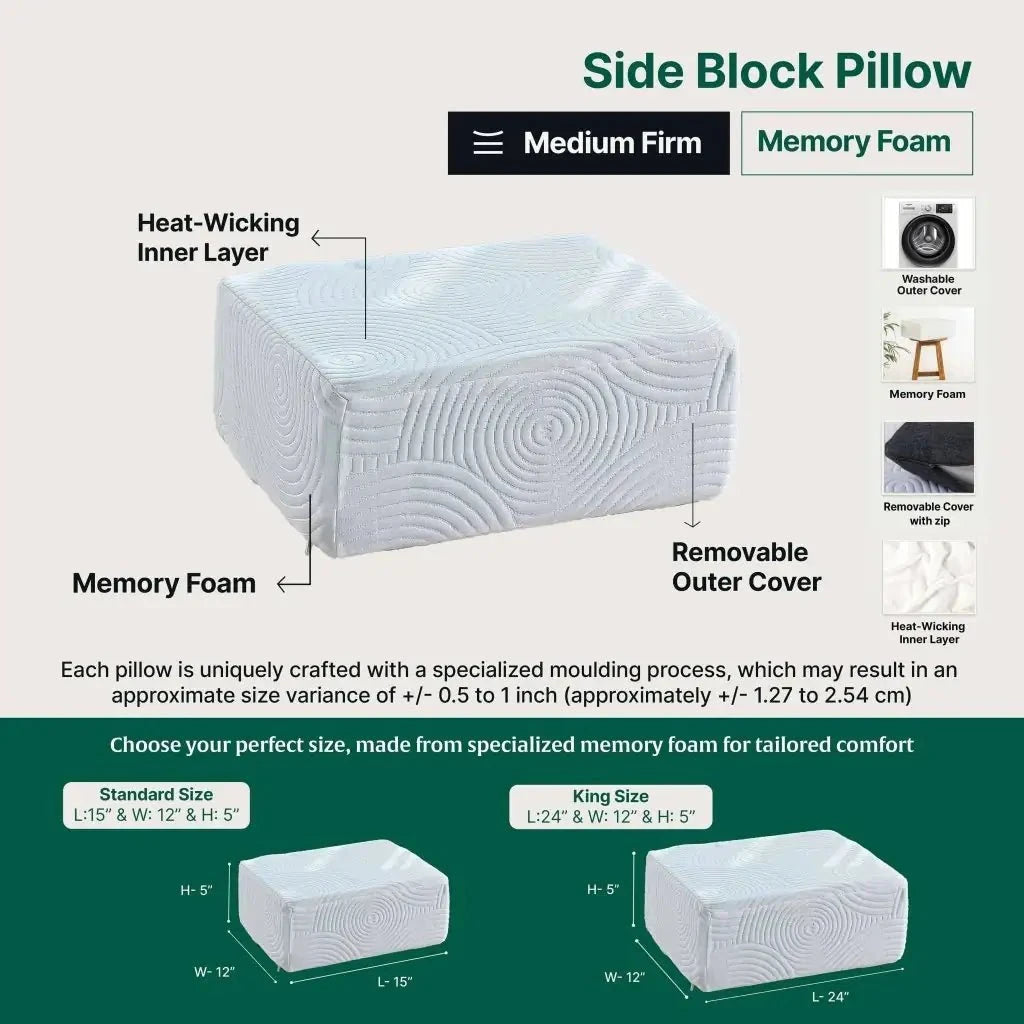 Side Sleeper Pro Pillows Speciality Pillow The White Willow 