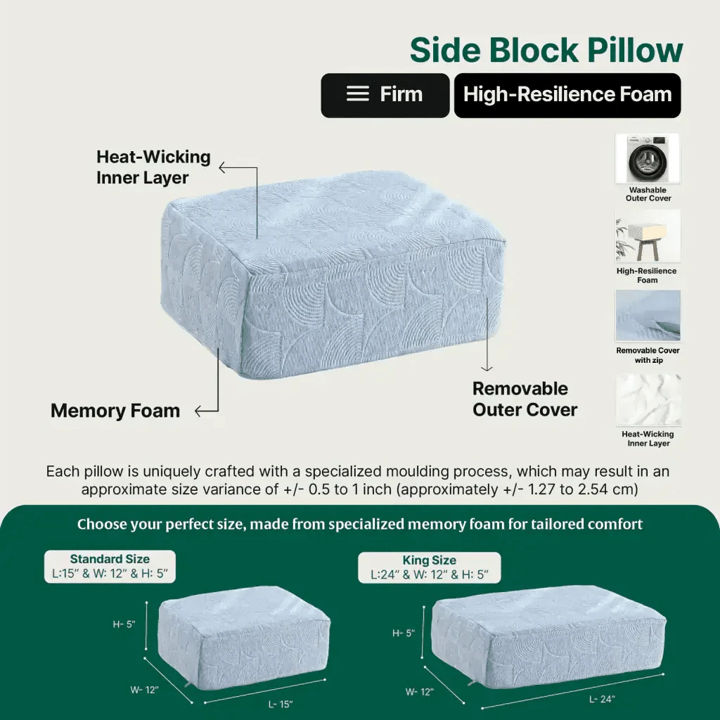 Side Sleeper Pro Pillows Speciality Pillow The White Willow 