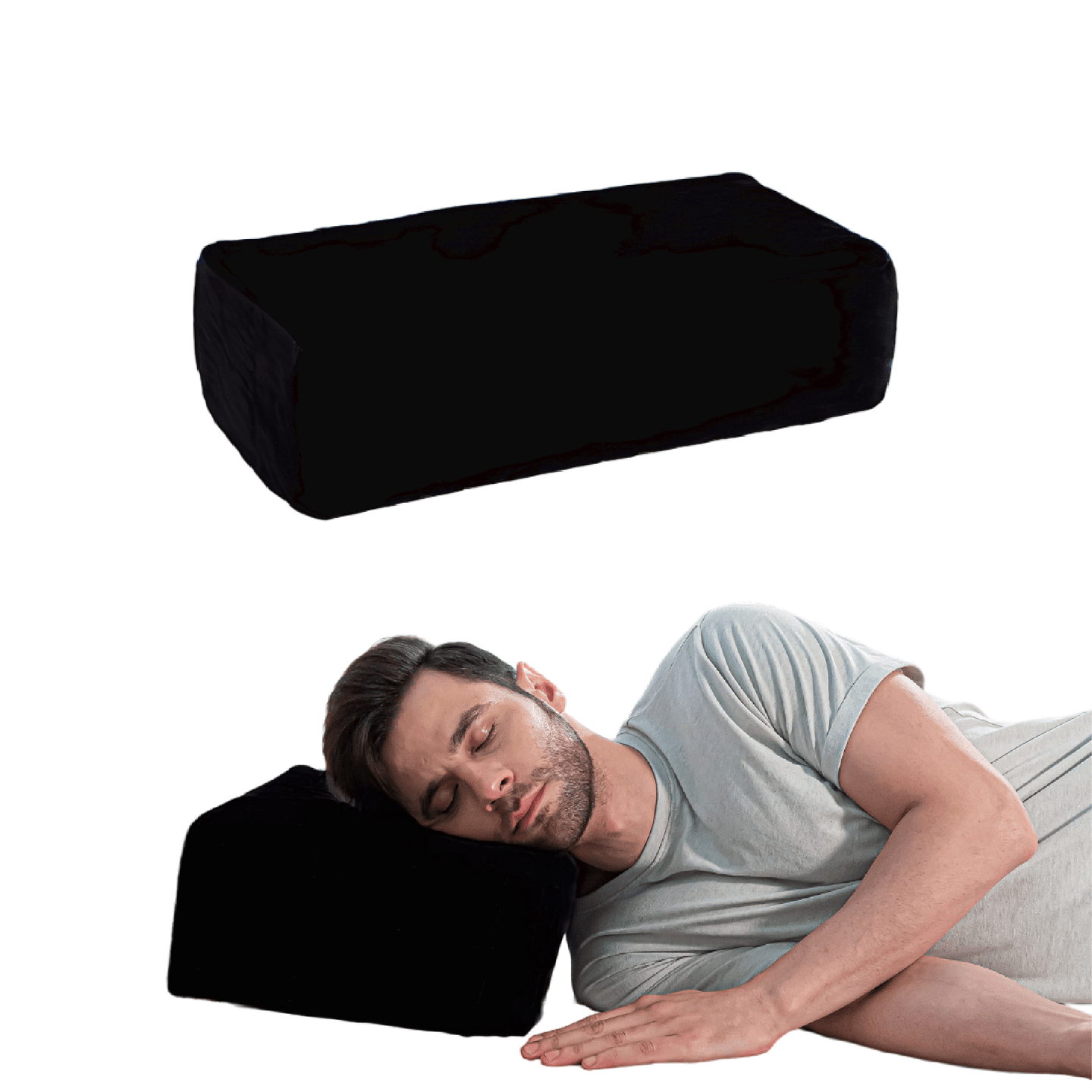 Side Sleeper Pro Pillows Speciality Pillow The White Willow Medium Firm Large Size Black
