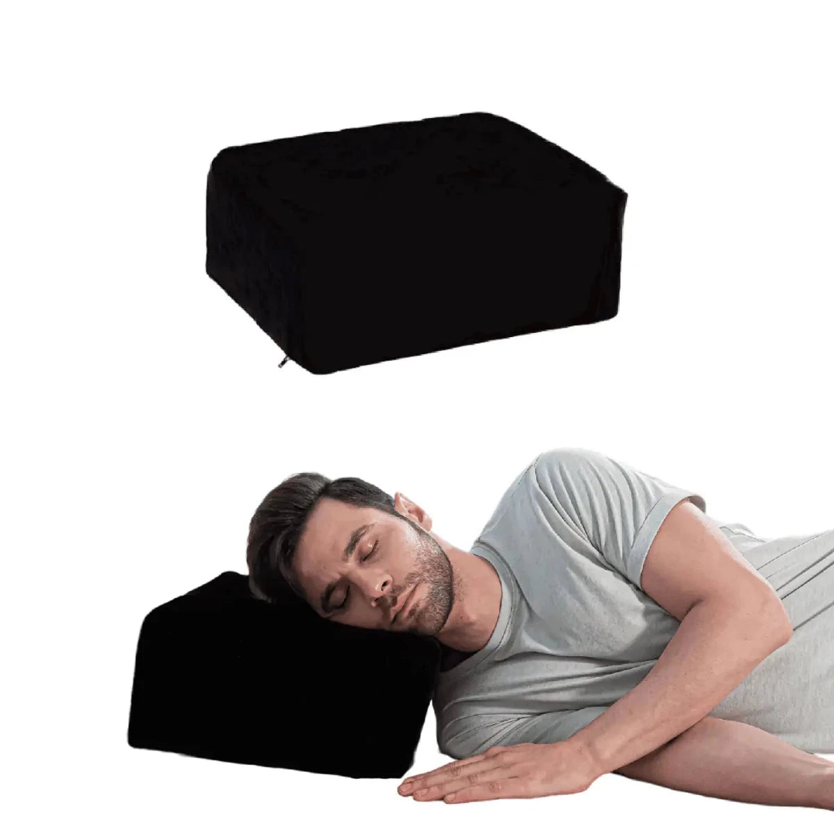 Side Sleeper Pro Pillows Speciality Pillow The White Willow Medium Firm Small Size Black