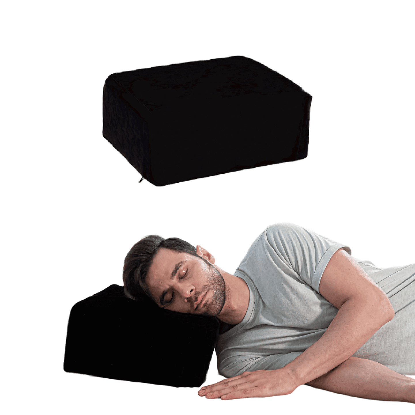 Side Sleeper Pro Pillows Speciality Pillow The White Willow Medium Firm Small Size Black