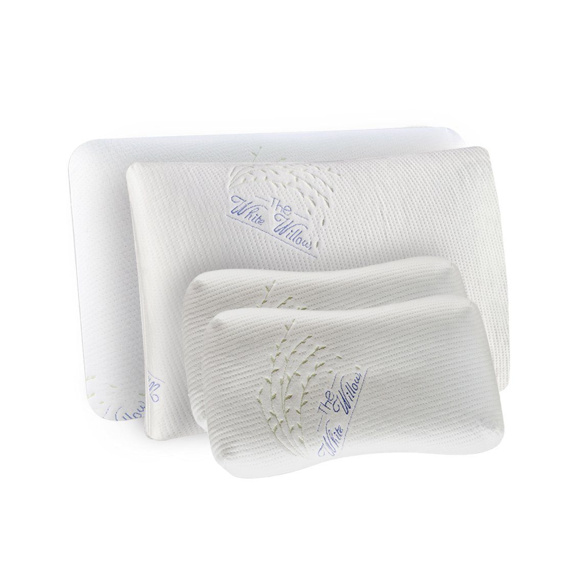 Sleepy Delight - Family Combo - Memory Foam Pillow, Slim Pillow & Junior Kids Pillows - Soft - Combo - Family - The White Willow