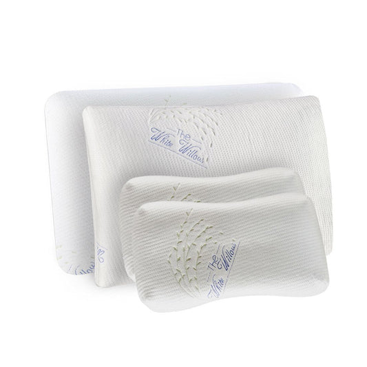 Sleepy Delight - Family Combo - Memory Foam Pillow, Slim Pillow & Junior Kids Pillows - Soft Combo-Family The White Willow 