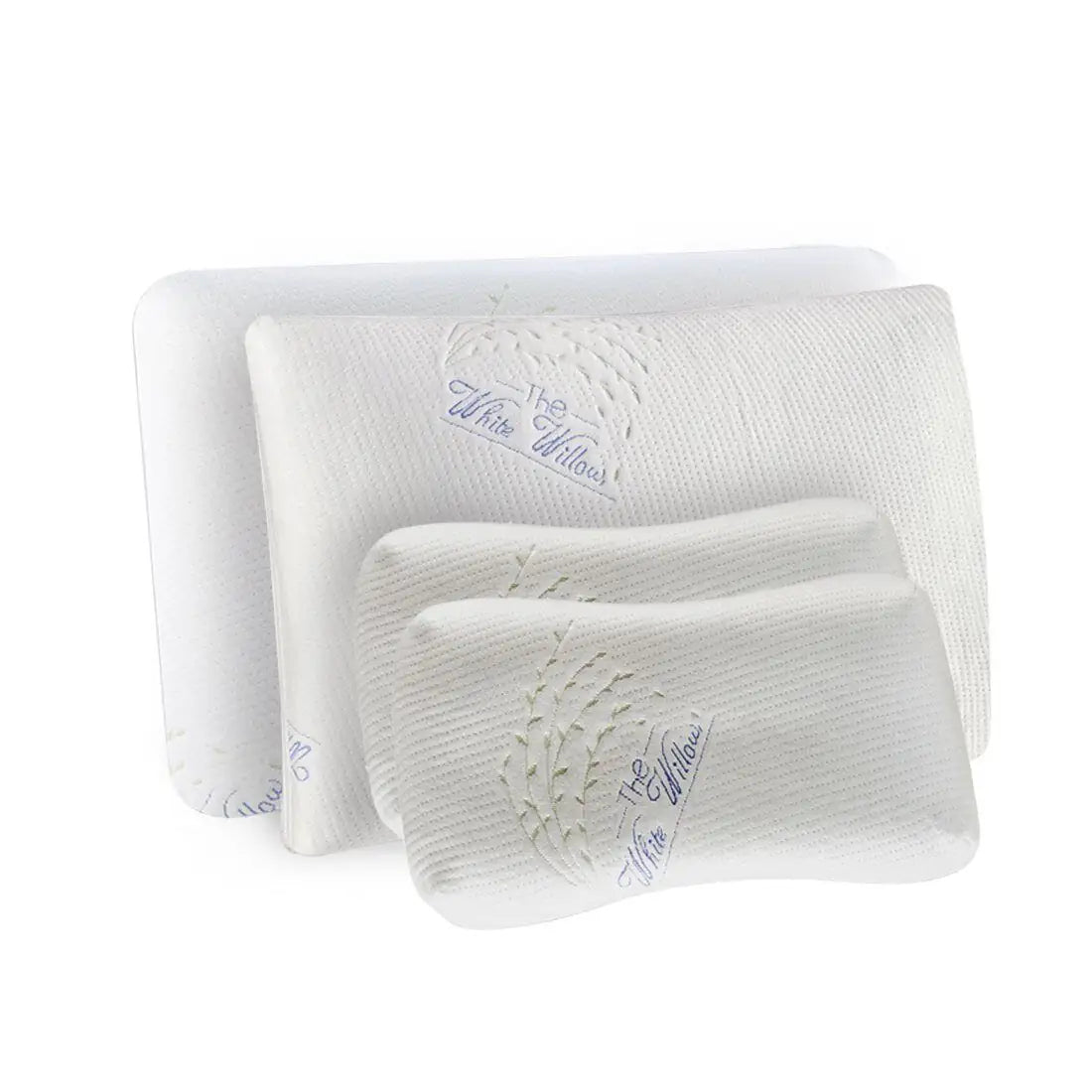 Sleepy Delight - Family Combo - Memory Foam Pillow, Slim Pillow & Junior Kids Pillows - Soft - Combo - Family - The White Willow