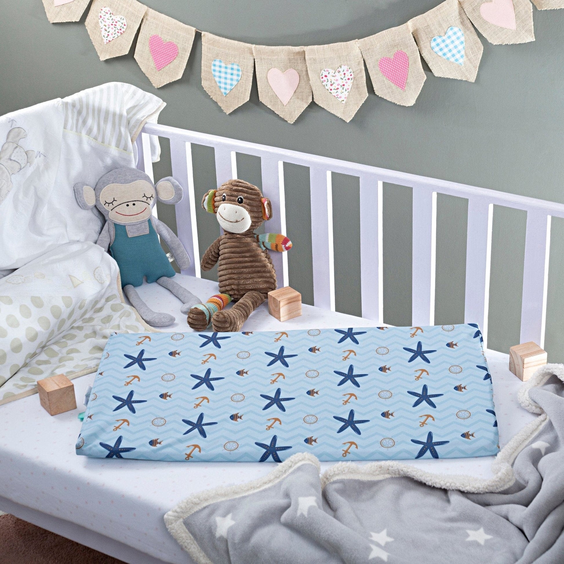 Snooze Slope Under-Mattress Full Size Wedge Baby-0-12 Months-Wedge The White Willow Blue 