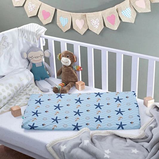 Snooze Slope Under-Mattress Full Size Wedge Baby-0-12 Months-Wedge The White Willow Blue 