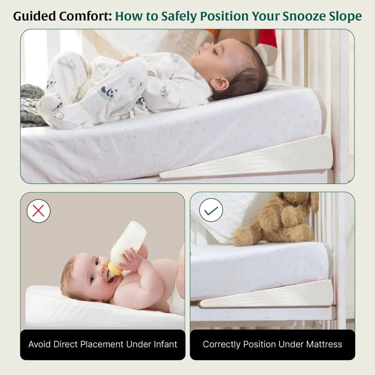 Snooze Slope Under-Mattress Half Size Wedge Baby-0-12 Months-Wedge The White Willow 