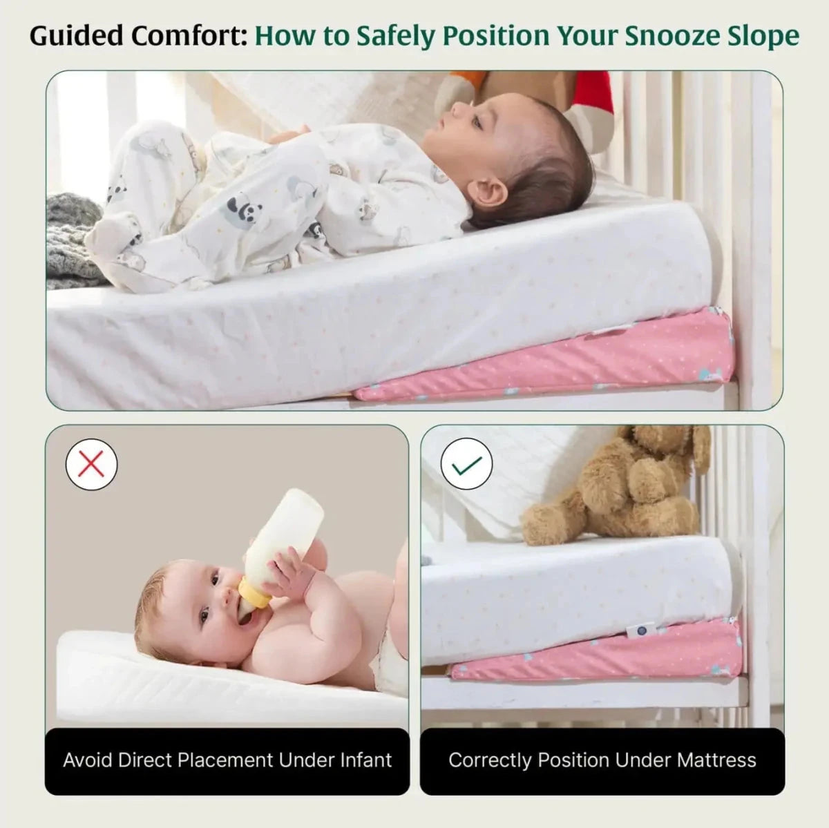 Snooze Slope Under-Mattress Half Size Wedge Baby-0-12 Months-Wedge The White Willow 