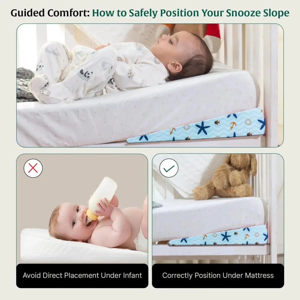 Snooze Slope Under-Mattress Half Size Wedge Baby-0-12 Months-Wedge The White Willow 