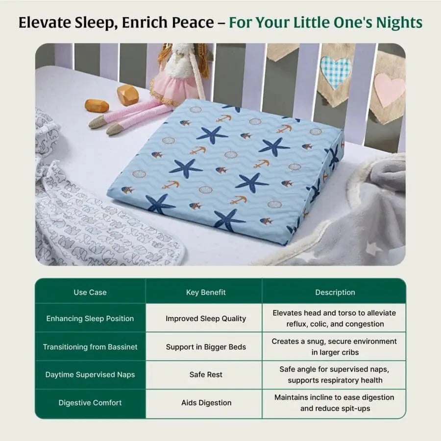 Snooze Slope Under-Mattress Half Size Wedge Baby-0-12 Months-Wedge The White Willow 
