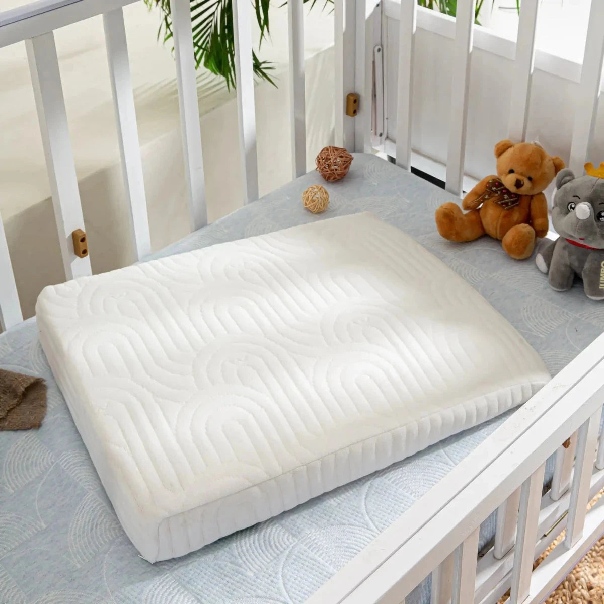 Snooze Slope Under-Mattress Half Size Wedge Baby-0-12 Months-Wedge The White Willow Creamy Calm 
