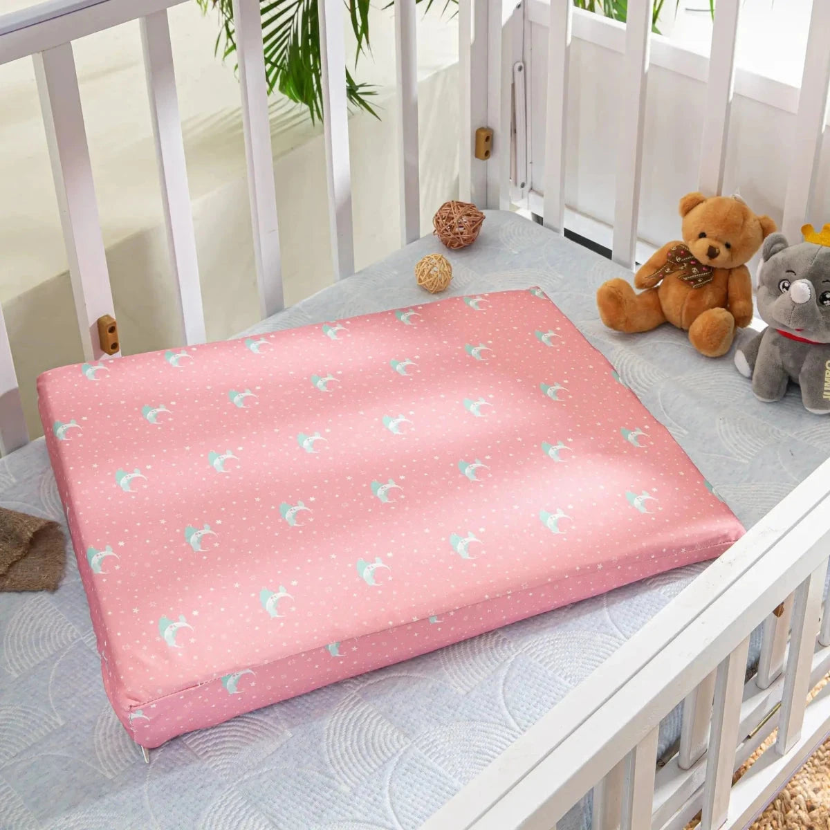 Snooze Slope Under-Mattress Half Size Wedge Baby-0-12 Months-Wedge The White Willow Pink 