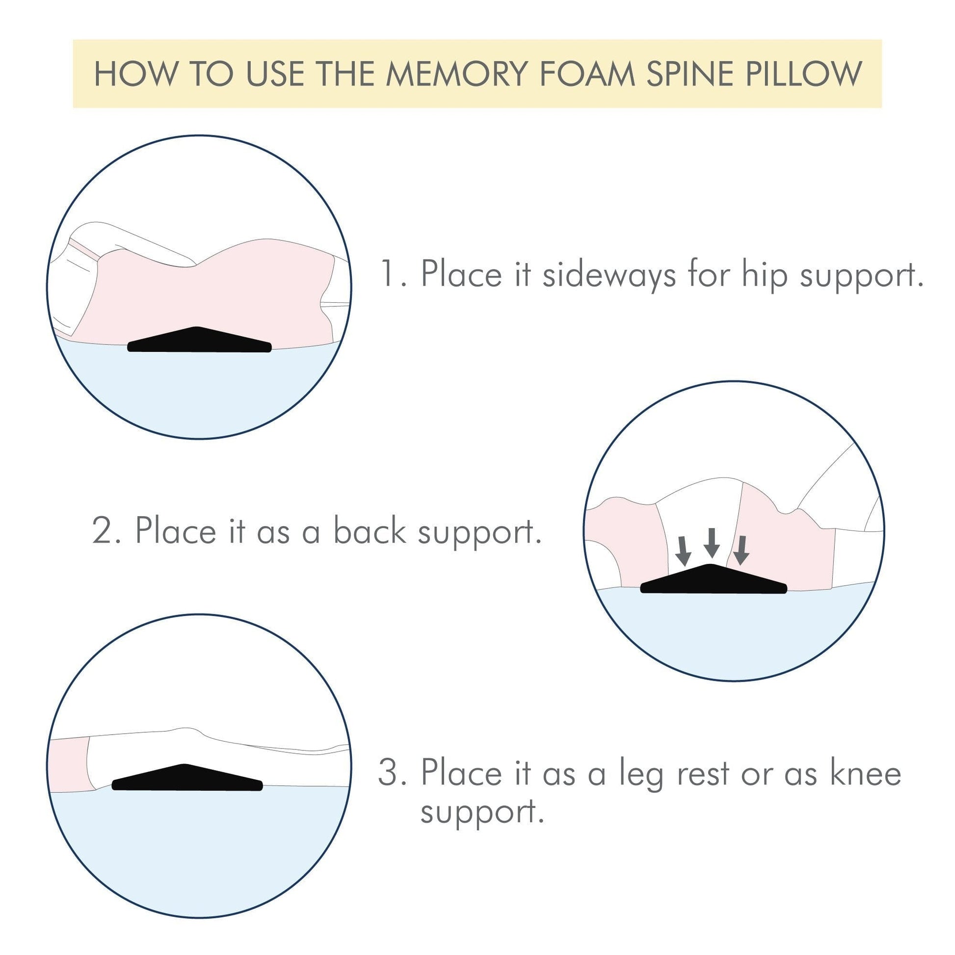 SpineAlign Support Pillow Speciality Pillow The White Willow 