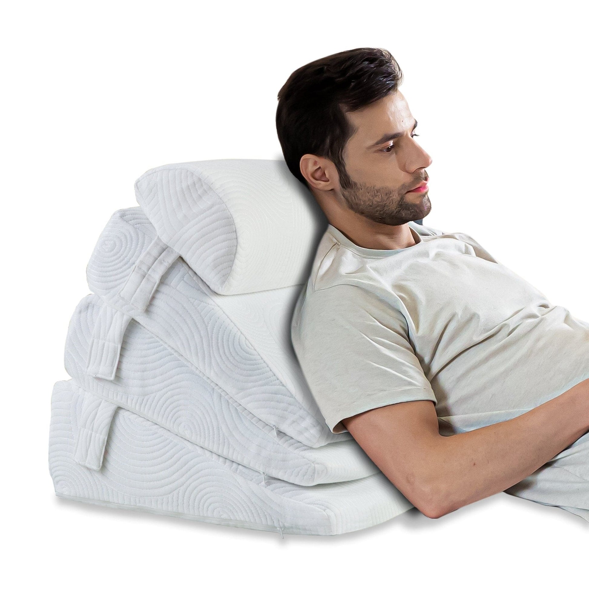 SplitComfort Dual Wedge Bed Wedge The White Willow Standard Size- 18 x 18 inch Lunar Soft 