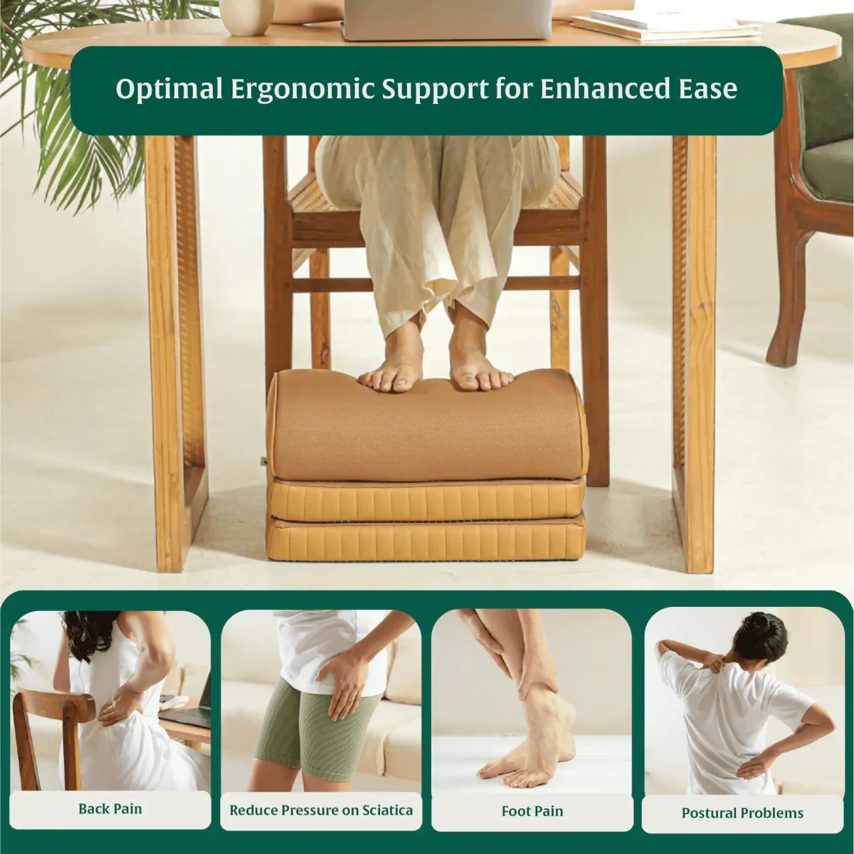 StepComfort Arch Footrest Foot Rest Cushion The White Willow 