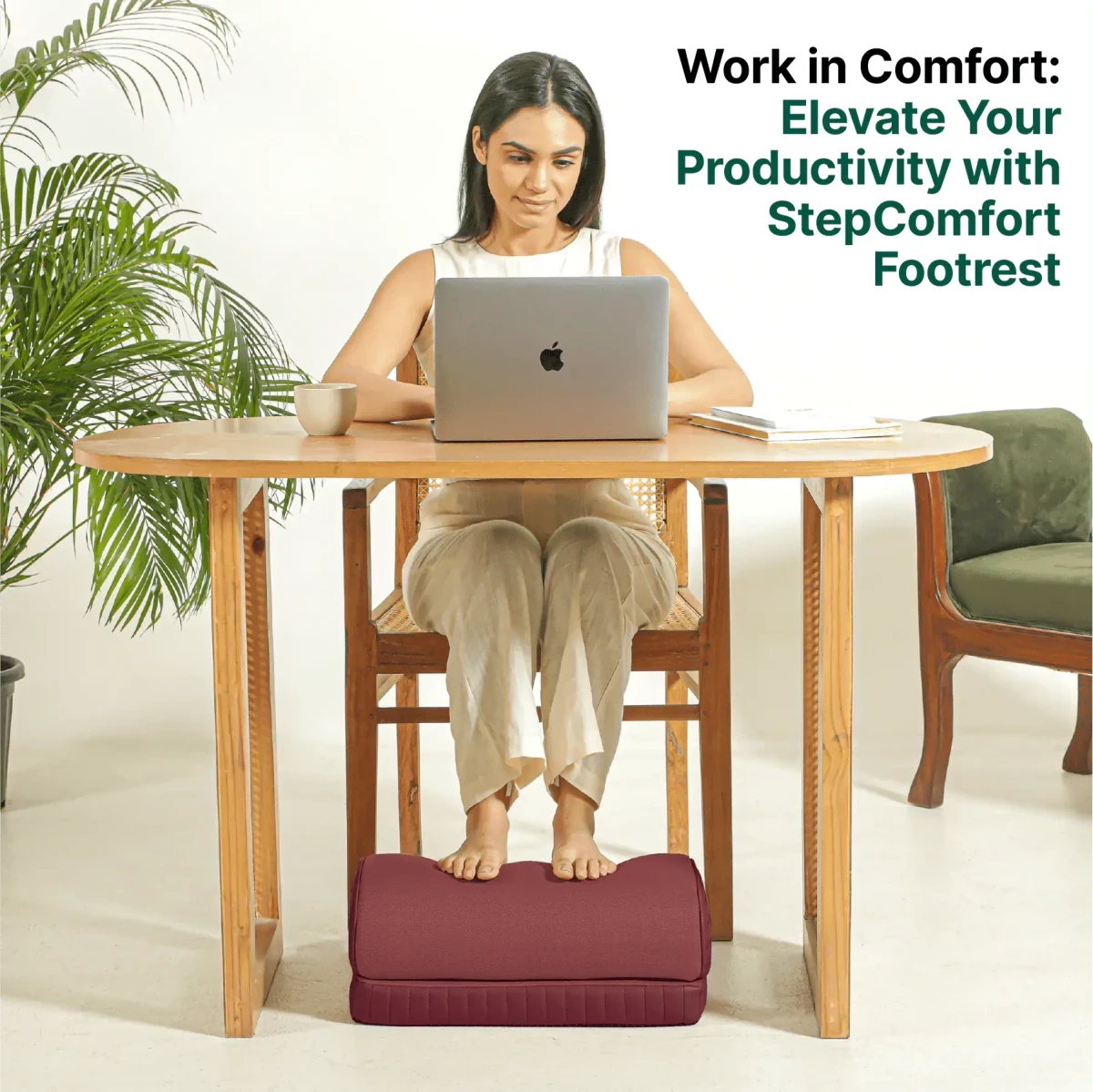 StepComfort Arch Footrest Foot Rest Cushion The White Willow 