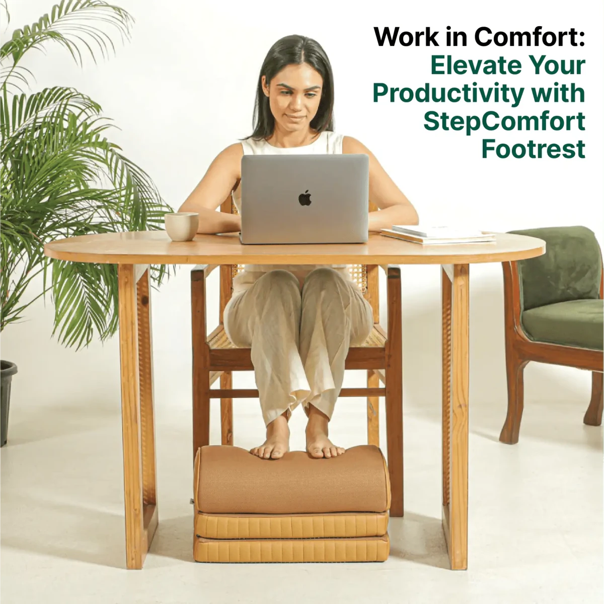StepComfort Arch Footrest - Foot Rest Cushion - The White Willow