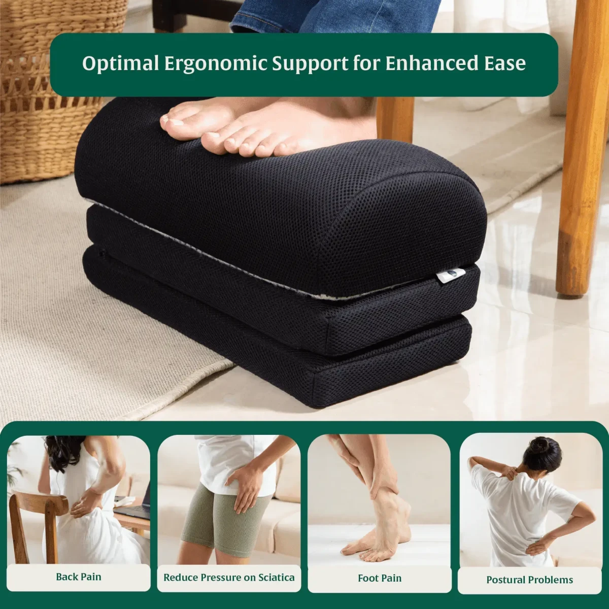 StepComfort Arch Footrest Foot Rest Cushion The White Willow 
