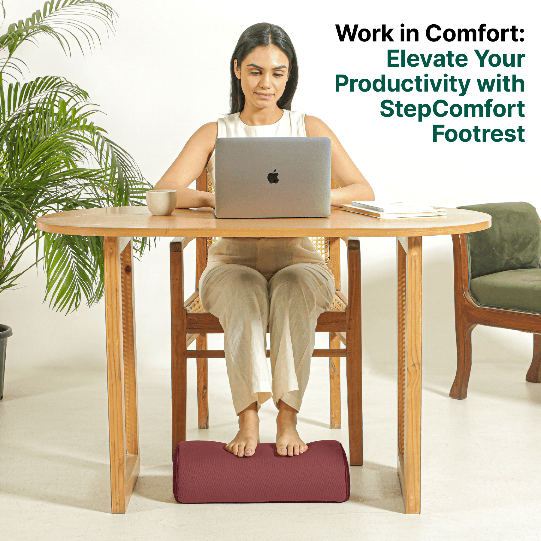 StepComfort Arch Footrest Foot Rest Cushion The White Willow 