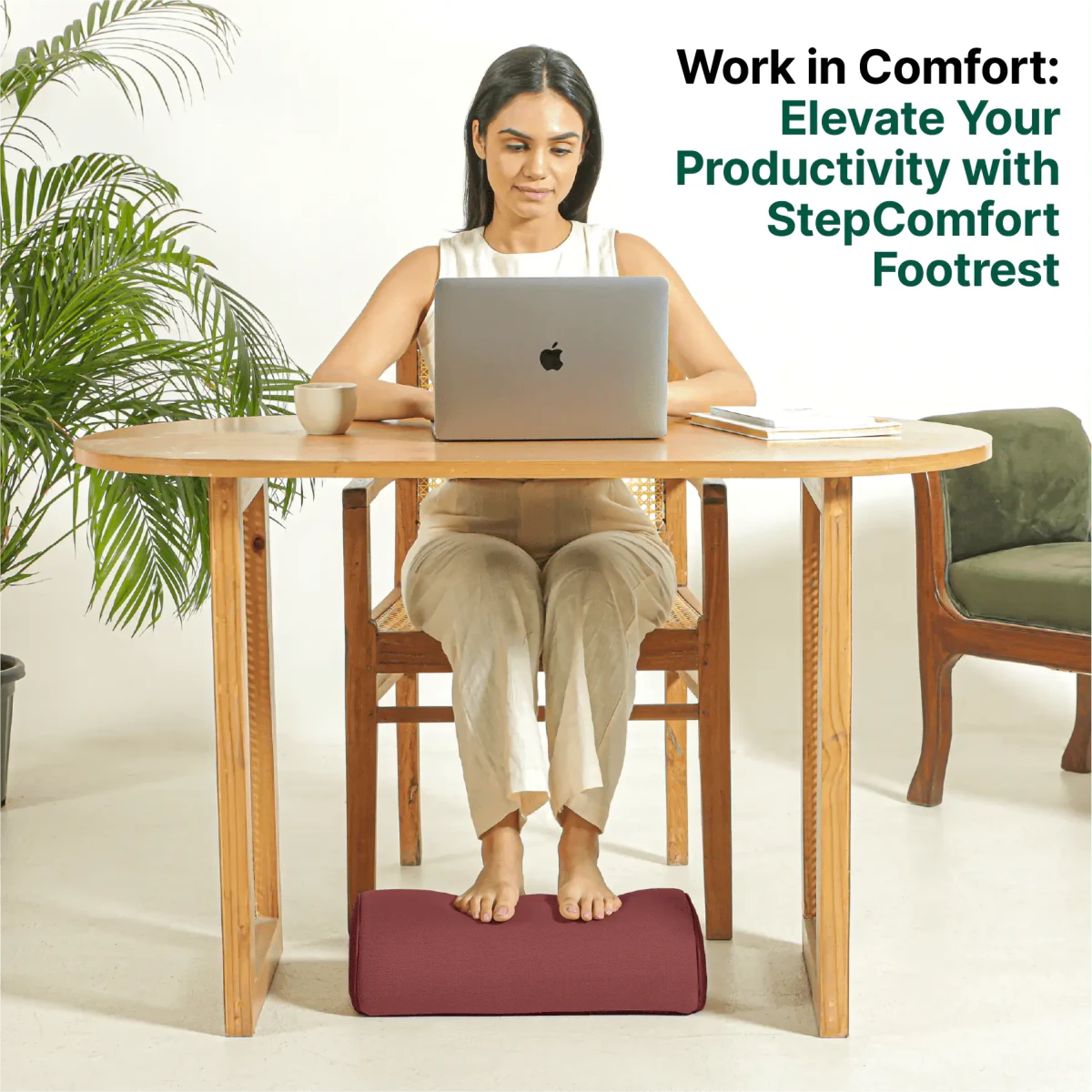 StepComfort Arch Footrest - Foot Rest Cushion - The White Willow