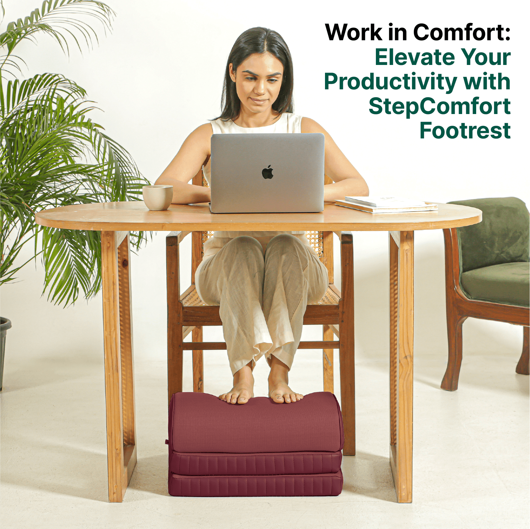 StepComfort Arch Footrest Foot Rest Cushion The White Willow 