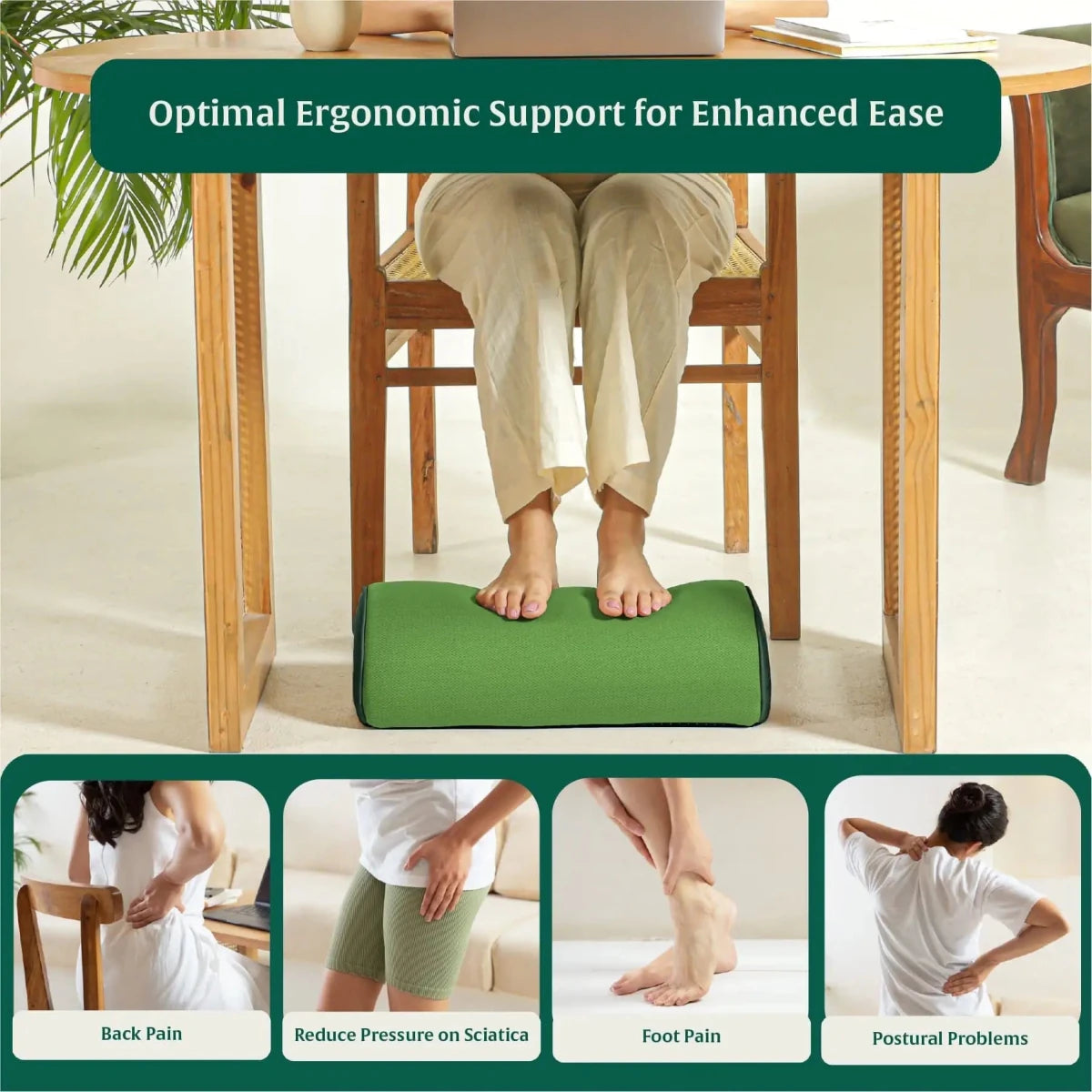 StepComfort Arch Footrest - Foot Rest Cushion - The White Willow