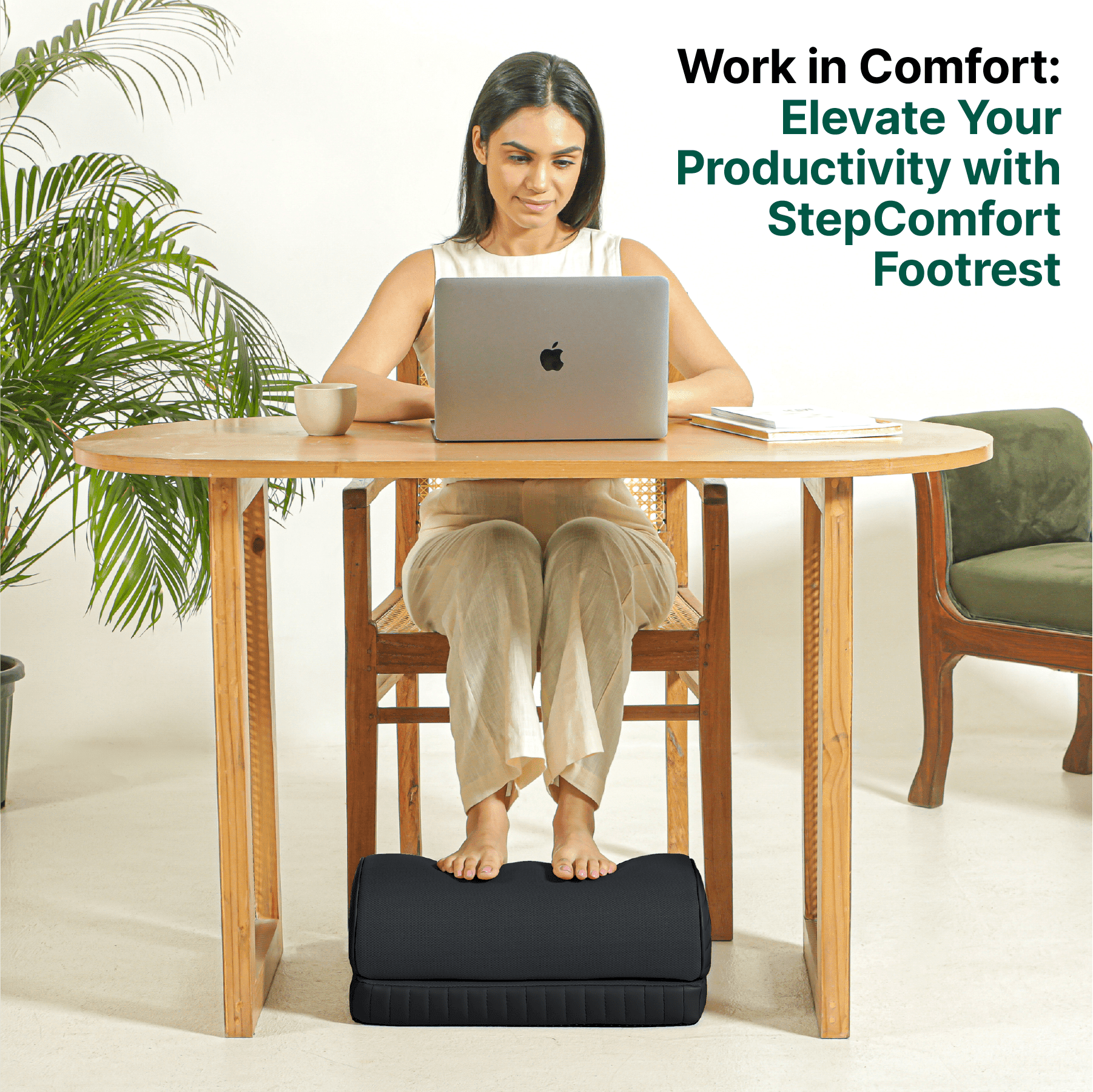 StepComfort Arch Footrest Foot Rest Cushion The White Willow 