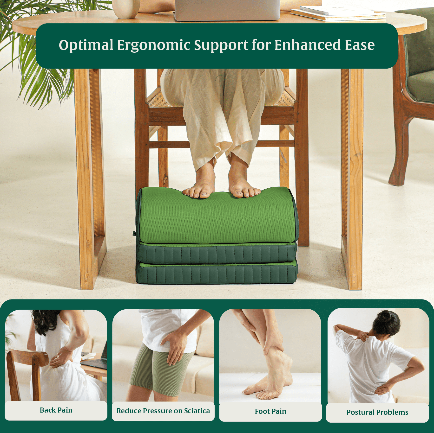 StepComfort Arch Footrest Foot Rest Cushion The White Willow 