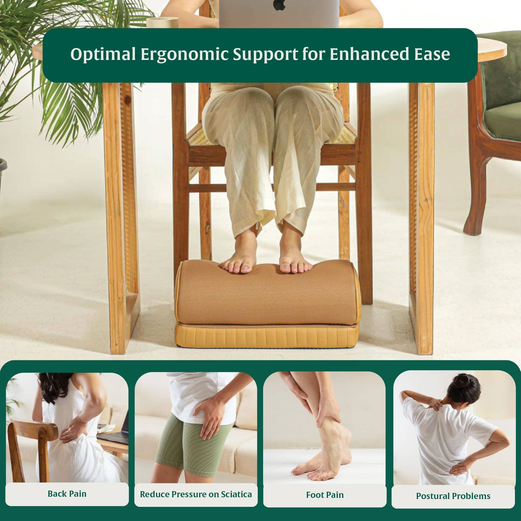 StepComfort Arch Footrest Foot Rest Cushion The White Willow 