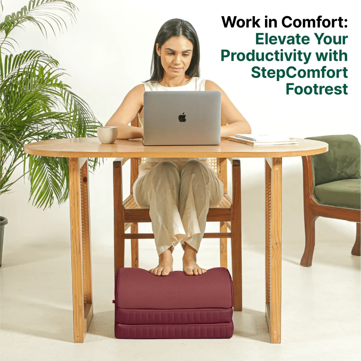 StepComfort Arch Footrest Foot Rest Cushion The White Willow 