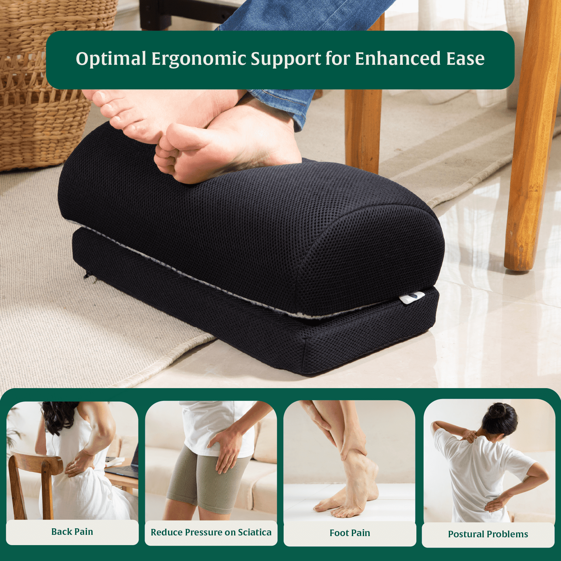 StepComfort Arch Footrest Foot Rest Cushion The White Willow 