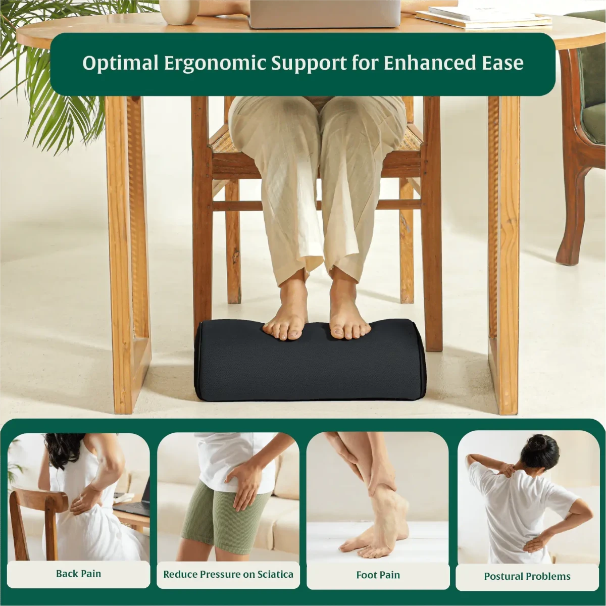 StepComfort Arch Footrest Foot Rest Cushion The White Willow 