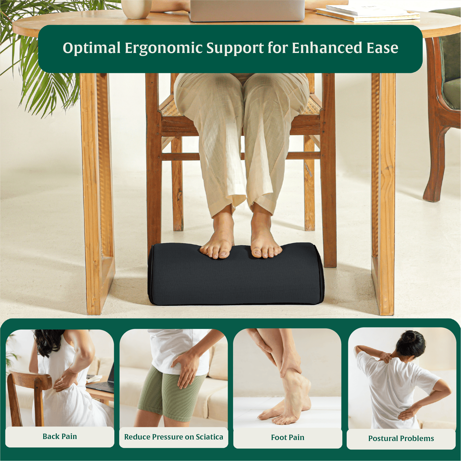 StepComfort Arch Footrest Foot Rest Cushion The White Willow 