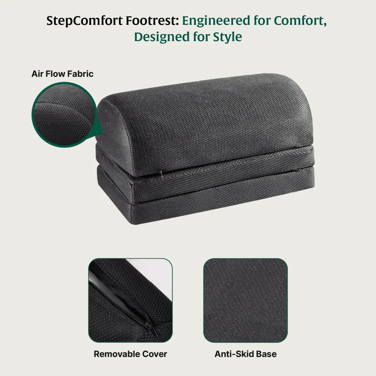 StepComfort Arch Footrest Foot Rest Cushion The White Willow 
