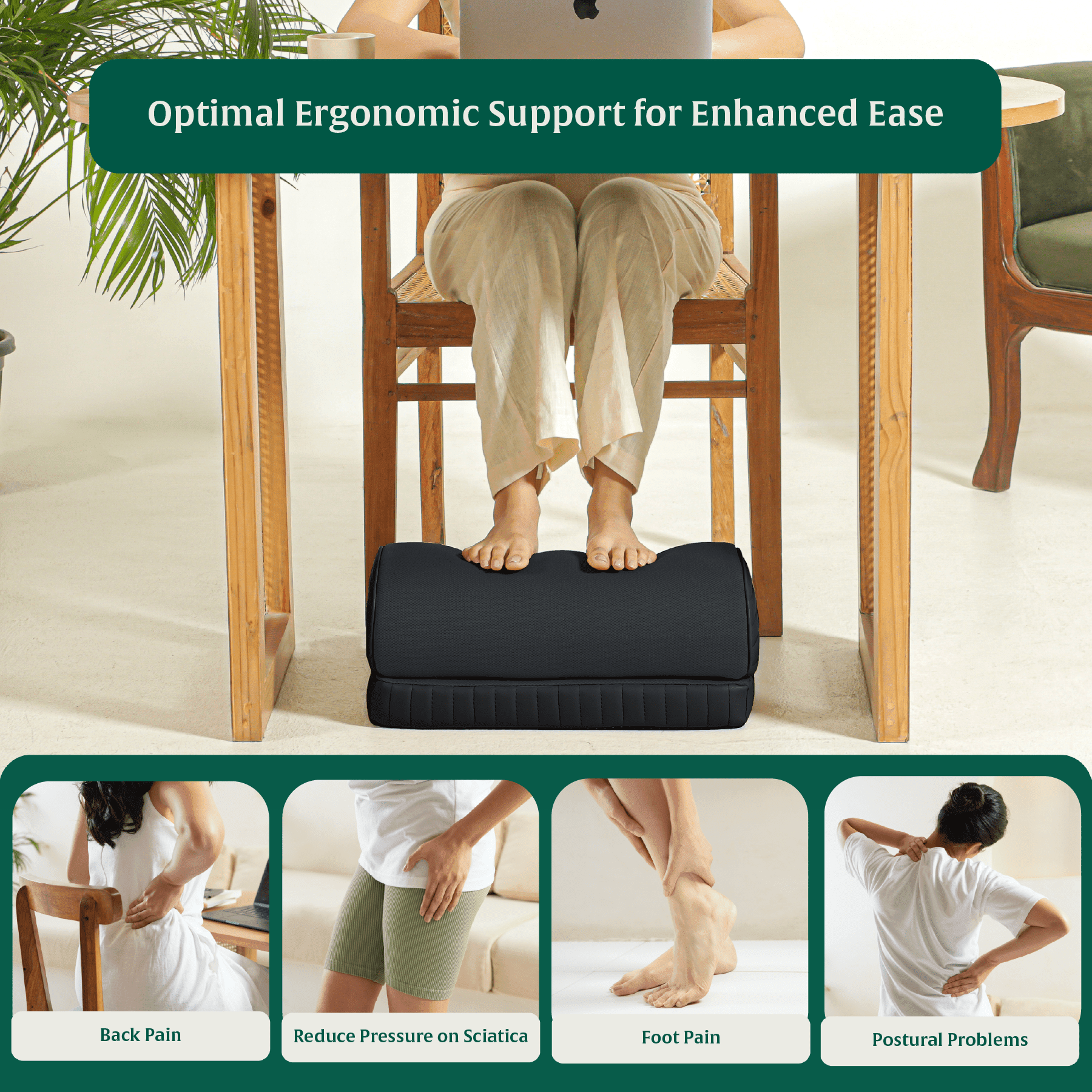 StepComfort Arch Footrest Foot Rest Cushion The White Willow 